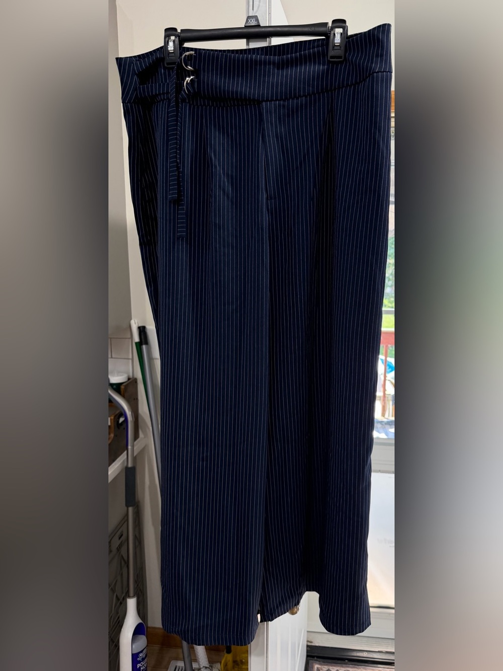 Cider Pinstripe Trousers with Belt Loop